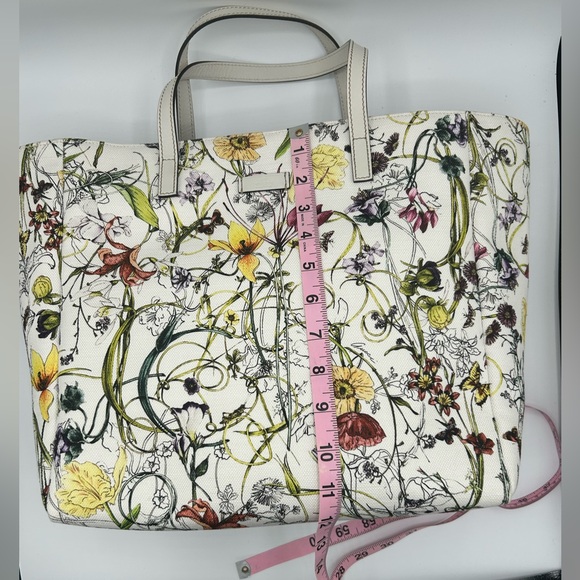 🌷 Gucci Flora Canvas Open Tote Floral - Picture 13 of 16
